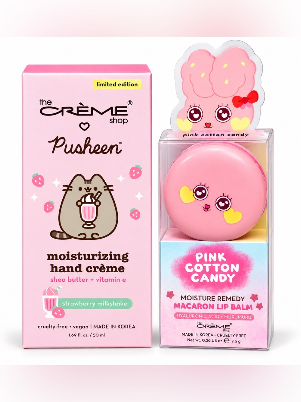The Creme Shop Hand Lotion and Macaron Lip Balm
